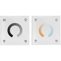 Controlador de pared LUX-DIM-P-T1 y LUX-CCT-P-T2 SERIE LUX