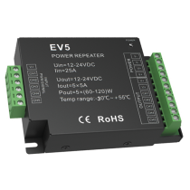 Amplificador de señal PWM para tiras led de tensión constante AMP-RGB+CCT para tiras RGB+CCT SERIE AMP