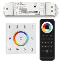 Controlador SMART-RGBW-V5/SMART RGB+CCT-P-T15 y mando SMART RGB+CCT-RS10  para tiras RGB+CCT SERIE SMART