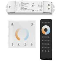 Controladores SMART-RGBW-V4/ SMART CCT-T12 y mando SMART CCT-RS2/   para tiras CCT SERIE SMART