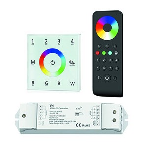 Controladores SMART-RGBW-V4/SMART RGBW-P-T14 y mando SMART RGB-RS8  para tiras RGB y RGBW SERIE SMART