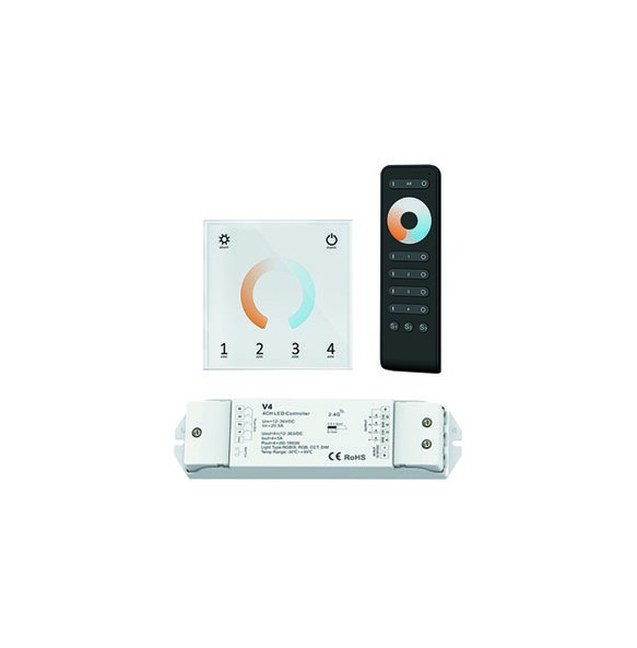 Controladores SMART-RGBW-V4/ SMART CCT-T12 y mando SMART CCT-RS2/   para tiras CCT SERIE SMART